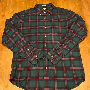 J. Crew broken in Oxford medium slim fit plaid